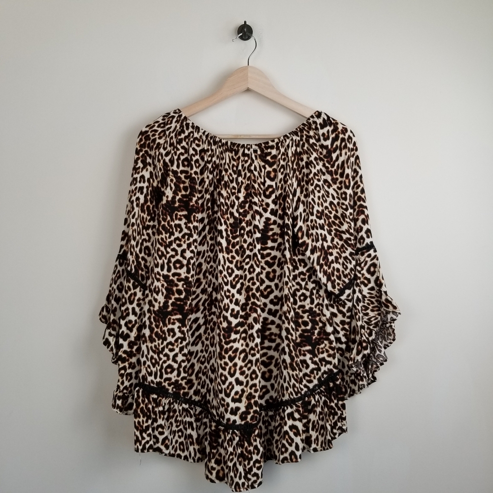 Fever Animal Print Top Large - Picture 5 of 6